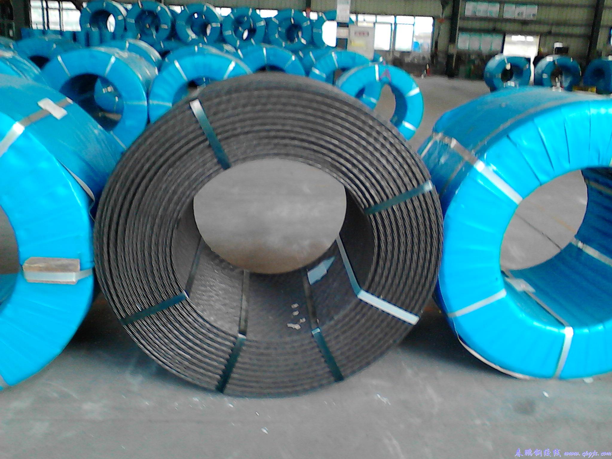  Non bonded prestressed steel strand used in what parts