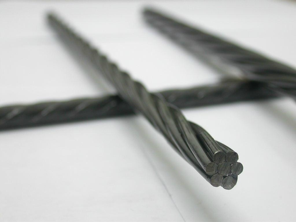   Non bonded prestressed steel strand used in what parts